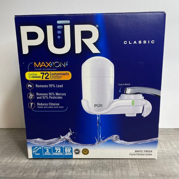 NIB PUR Classic White Max Ion Water Faucet Purifier Filtration System FM-3333B - Picture 9 of 9